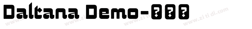 Daltana Demo字体转换